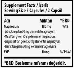 Swiss Bork® MAG - 5X Magnezyum 450 mg 30 Vegan Kapsül