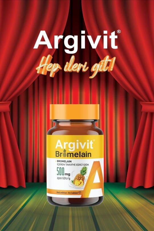 Argivit Argivit Bromelain İçeren Takviye Edici Gıda 500 mg 60 Tablet