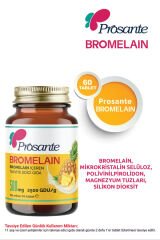 Prosante Prosante Bromelain; Magnezyum, Çinko ve Vitamin D İçeren Takviye Edici Gıda 500 mg 60 Tablet