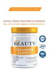Argivit Argivit Beauty Collagen Classic Takviye Edici Gıda (Kolajen, Hyaluronik Asit, Vitamin C, Vitamin E, Biotin, Çinko, Kavun, Üzüm, Kara Mürver) 325 gr