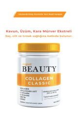 Argivit Argivit Beauty Collagen Classic Takviye Edici Gıda (Kolajen, Hyaluronik Asit, Vitamin C, Vitamin E, Biotin, Çinko, Kavun, Üzüm, Kara Mürver) 325 gr