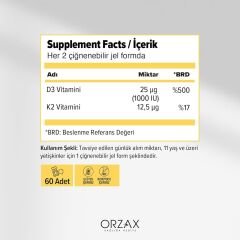 Ocean Ocean Gummies D3k2 Çiğnenebilir Jel Form