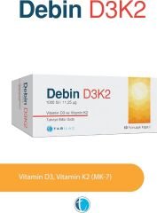 Debin D3K2 60 Yumuşak Kapsül