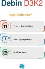 Debin D3K2 60 Yumuşak Kapsül
