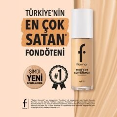 Flormar Perfect Coverage Yoğun Pigmentli SPF15 Fondöten No: 105
