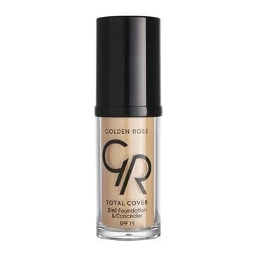 Golden Rose Total Cover 2in1 Fondöten ve Kapatıcı No: 05