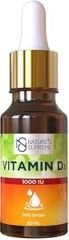 Nature's Supreme Vitamin D3 1000 IU 20 mL Damla