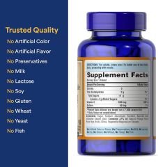Puritans Pride Vitamin C 500 Mg with Rose Hips 90 Çiğnenebilir Tablet AROMASIZ Renkli