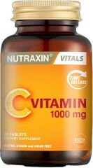 Nutraxin Vitals Vitamin C 1000 mcg 30 Tablet Takviye Edici Gıda