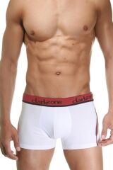 Bordo Çizgili Beyaz Erkek Boxer XL