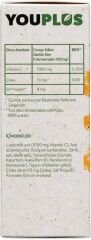 Youplus Vitamin C, Çinko & Propolis 20 Efervesan Tablet