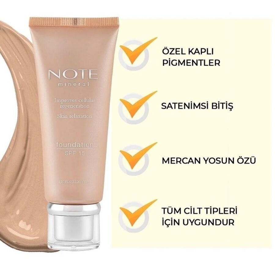Note Mineral Fondöten No: 401 30ml