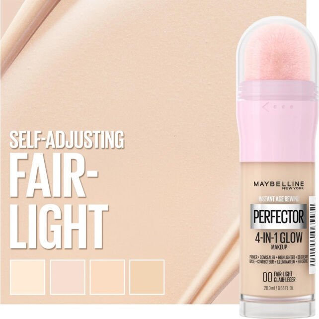 Maybelline Perfector Glow - 4 Etki 1 Arada Fondöten No: 00 Fair Light