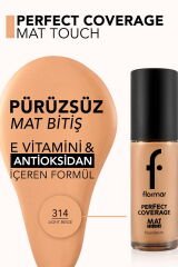 Mat Touch E Vitamini İçeren Yüksek Pigmentli & Mat Bitişli Fondöten