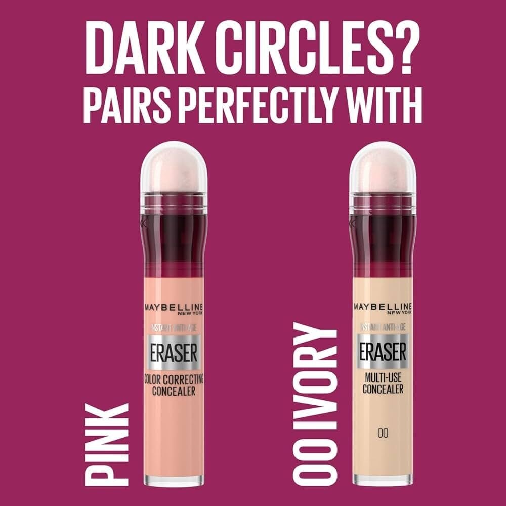 Maybelline New York Instant Anti Age Eraser Kapatıcı, 00 Ivory, 6.8 ml