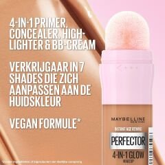 Maybelline New York 4'ü 1 Arada Kapatıcı, BB Krem, Instant Perfector Glow 20 ml - No. 01 Light