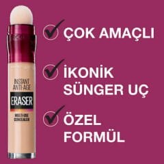 Maybelline Maybelline Instant Anti Age Eraser Kapatıcı 121 Light Honey