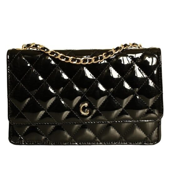 Black Patent Leather Women's Crossbody Bag
