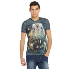 Dinozor Desenli 3D Tişört XL