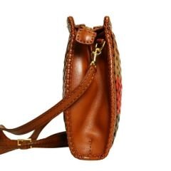 Tan Leather Women's Crossbody Bag