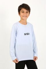 Akbeniz Erkek Çocuk Uzun Kol Penye Pijama Takım 20437 BuzMavisi