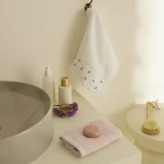 Kaşmir Home Nils 2-Piece Hand Towel Set Offwhite