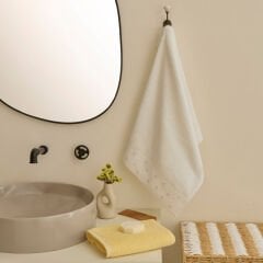 Kaşmir Home Tia 2-Piece Hand Towel Set Offwhite