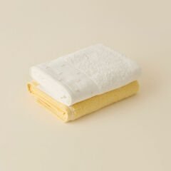 Kaşmir Home Tia 2-Piece Hand Towel Set Offwhite