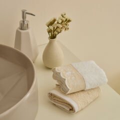 Kaşmir Home Maja 2'li El Havlusu Set Offwhite