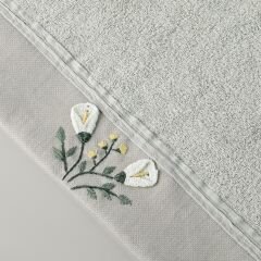 Linens Tilly Bamboo Face Towel 50X85 Cm Stone