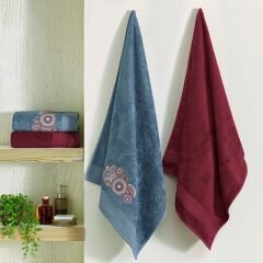 Taç South Soft Bamboo Hammam Set Claret Red
