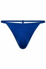 Erkek Fantezi Saks Mavi Pamuklu String XL
