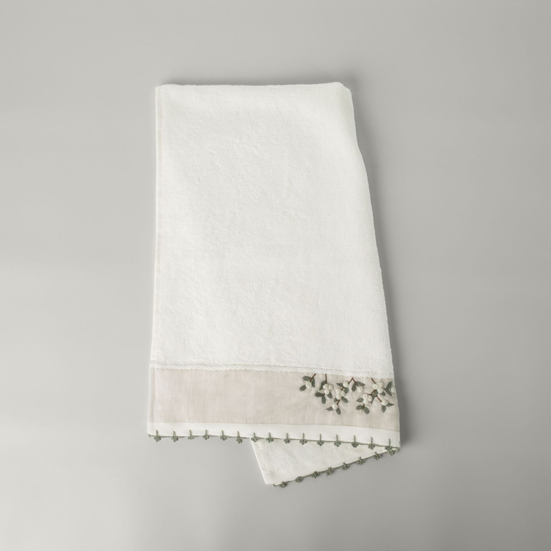 Linens Vivia Bamboo Face Towel 50X85 Cm Ecru