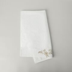 Linens Vinca Cotton Face Towel 50X85 Cm White