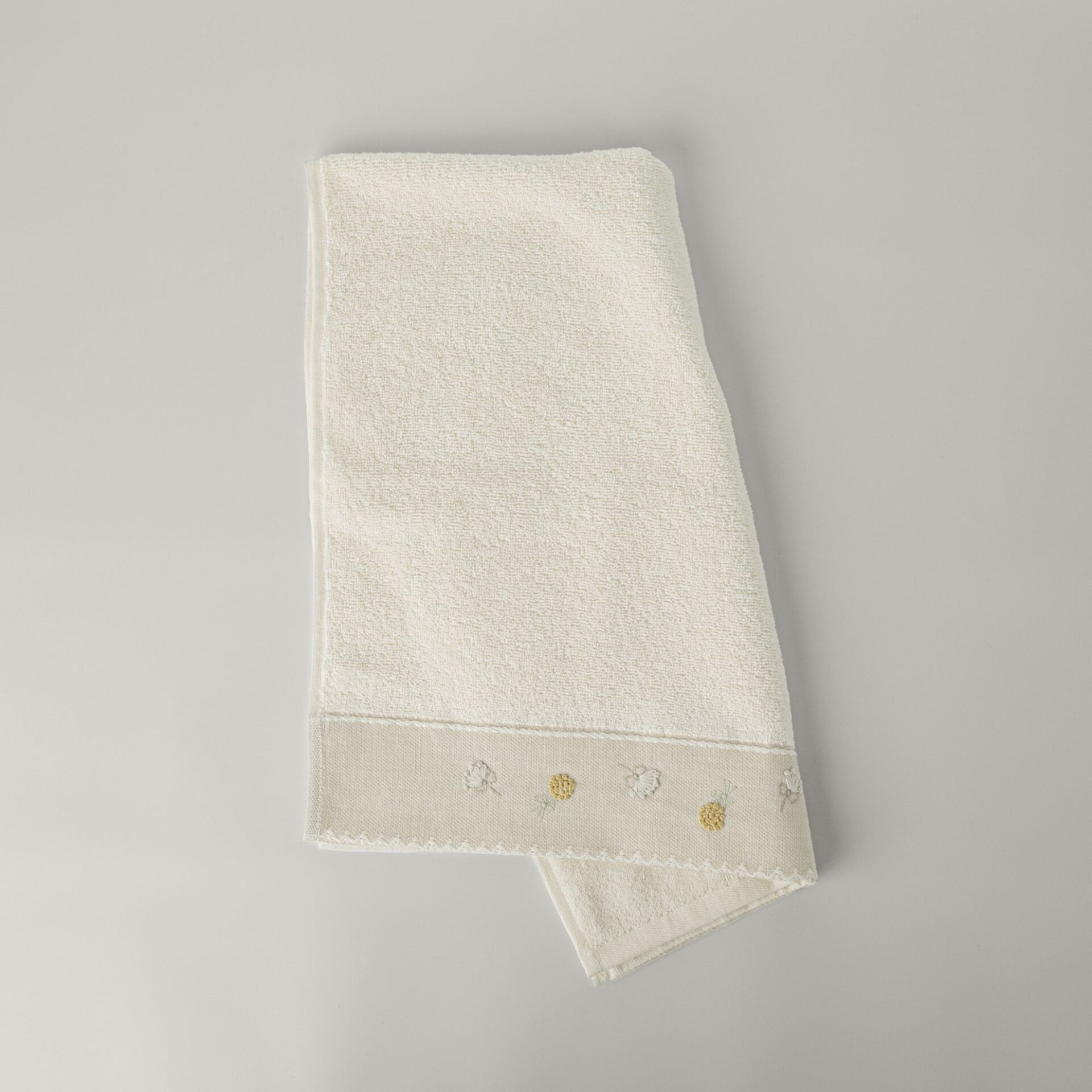 Linens Gloom Cotton Face Towel 50X85 Cm Ecru