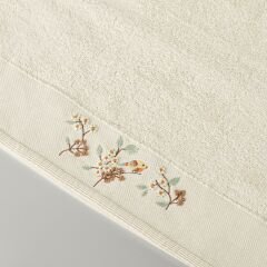 Linens Tella Bamboo Face Towel 50X85 Cm Cream
