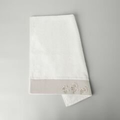 Linens Nora Bamboo Face Towel 50X85 Cm Ecru