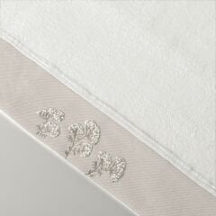 Linens Nora Bamboo Face Towel 50X85 Cm Ecru