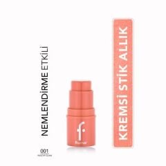 Flormar To Go Nemlendirici Etkili & Işıltılı Kremsi Stick Allık - 001 Peachy Glam