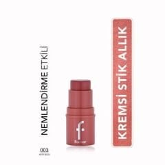 Flormar To Go Nemlendirici Etkili & Işıltılı Kremsi Stick Allık - 003 Rosy Bliss