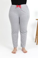 Akbeniz Kadın Pamuklu Büyük Beden Alt Pijama 27557 Gri