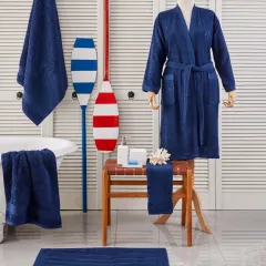 Nautica Home Pruva Lacivert %100 Pamuk Bornoz S/M