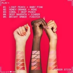 Nyx Professional Makeup Wonder Stick Çift Taraflı Krem Allık Stick Coral and Deep Peach
