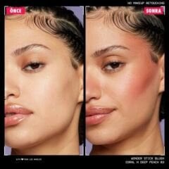Nyx Professional Makeup Wonder Stick Çift Taraflı Krem Allık Stick Coral and Deep Peach