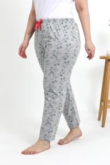 Akbeniz Kadın Pamuklu Büyük Beden Alt Pijama 27558 Gri