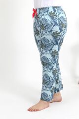 Akbeniz Kadın Pamuklu Büyük Beden Alt Pijama 27558 Mavi