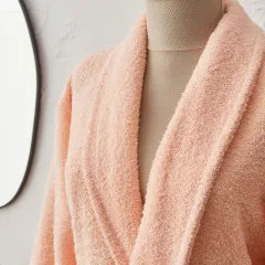 Karaca Home Judi %100 Pamuk Bornoz Seti S/M Blush