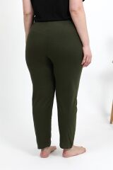 Akbeniz Kadın Pamuklu Büyük Beden Alt Pijama 27559 Haki