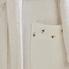 Karaca Home Hera Nakışlı %100 Pamuk Bornoz Seti S/M
