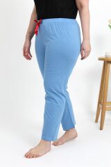 Akbeniz Kadın Pamuklu Büyük Beden Alt Pijama 27559 Mavi